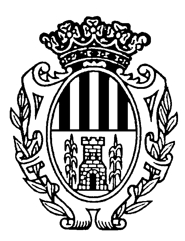 Escudo Alcañiz Blanco y negro